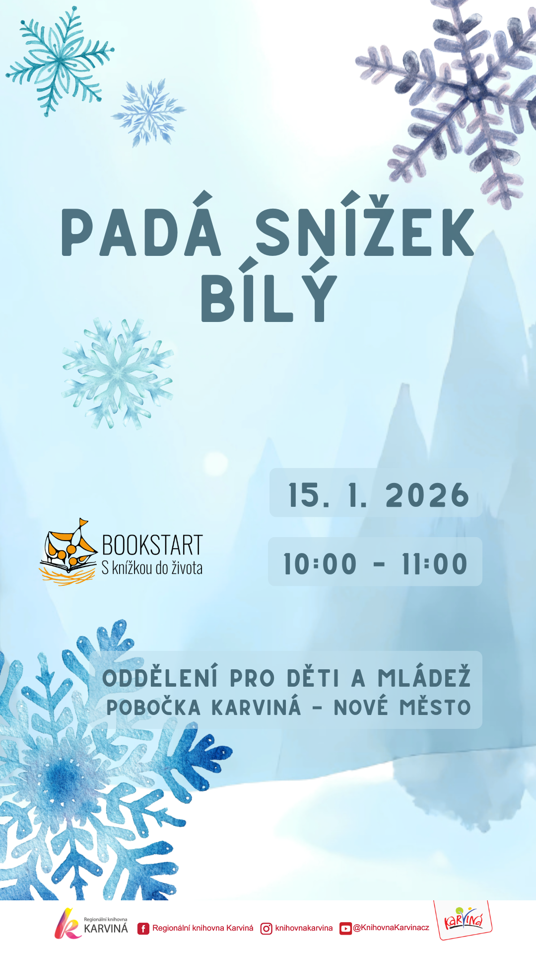 Bookstart – S knížkou do života: Padá snížek bílý